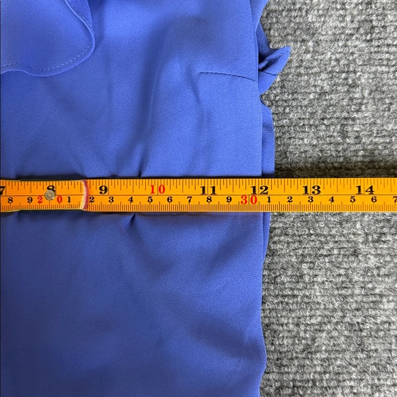 Express Blue Ruffled Jumpsuit - Picture 9 of 10